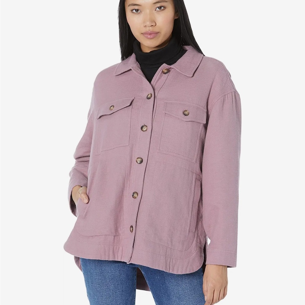 Madewell Waffleback Branner Shirt-Jacket Shacket in Faded Fig NC802 Size XS